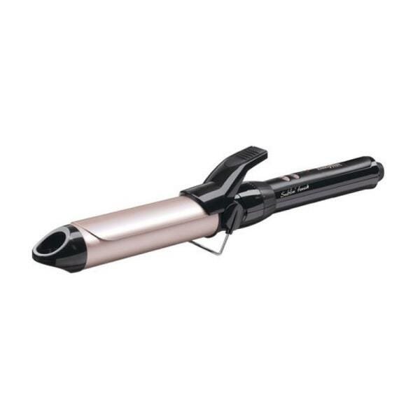 Modelador de Cachos Babyliss Conair Ceramic Bivolt Fino 1 25 mm 375 F com Capa Termica MadeiraMadeira