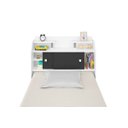 Ver imagem 6 de Cabeceira Solteiro para Box 88 Branco - Branco-Preto Elisa Framar