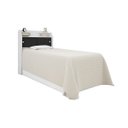 Ver imagem 4 de Cabeceira Solteiro para Box 88 Branco - Branco-Preto Elisa Framar