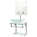 Ver imagem 2 de Gabinete de Vidro 40cm para Banheiro Cuba Chanfrada Incolor - Dahora