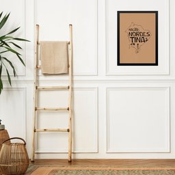 Quadro Decorativo Nação Nordestina 33x24cm:moldura Branca - 1