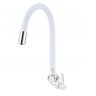 Torneira Gourmet Para Pia Cozinha Parede Branca Flexível 1/4 de volta - 1