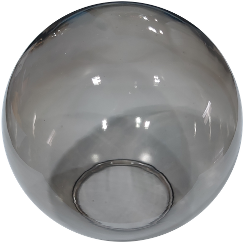 Globo Bolinha Vidro de Primeira Fumê Liso sem Colar 05x12