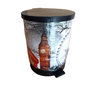 Lixeira De Pedal 18 Litros Metal Vintage Torre Londres Cores - 1