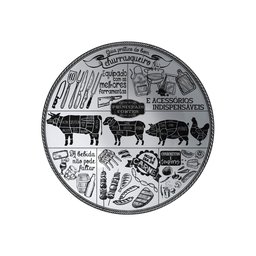 CONJUNTO COM 6 BOWLS DECORADO CHURRASCO ALLEANZA 1° LINHA - 2