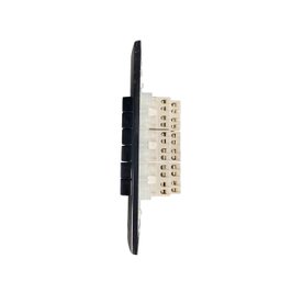Conj Interruptor Preto 6 Teclas Slim Placa 4x2 C Paralelo - 4