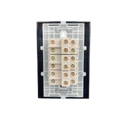 Conj Interruptor Preto 6 Teclas Slim Placa 4x2 C Paralelo - 5