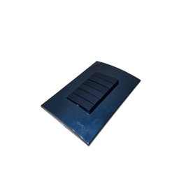 Conj Interruptor Preto 6 Teclas Slim Placa 4x2 C Paralelo - 2