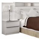 Ver imagem 4 de Cabeceira Casal/Queen Extensível com Espelho 2 Mesas de Apoio Box Vetro Novo Horizonte