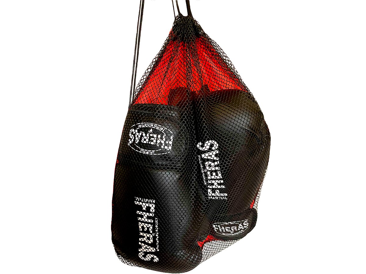 Kit Muay Thai Luva Bandagem Caneleira Top Bucal Preto 08oz - 6
