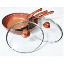 Ver imagem 2 de Super Kit 3 Frigideiras Profissional Revestimento Cerâmico Titanium 20-24-28cm