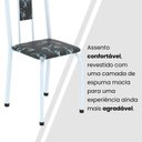 Ver mais imagens de Conjunto Sala de Jantar com 6 Cadeiras Lívia Branco/Preto