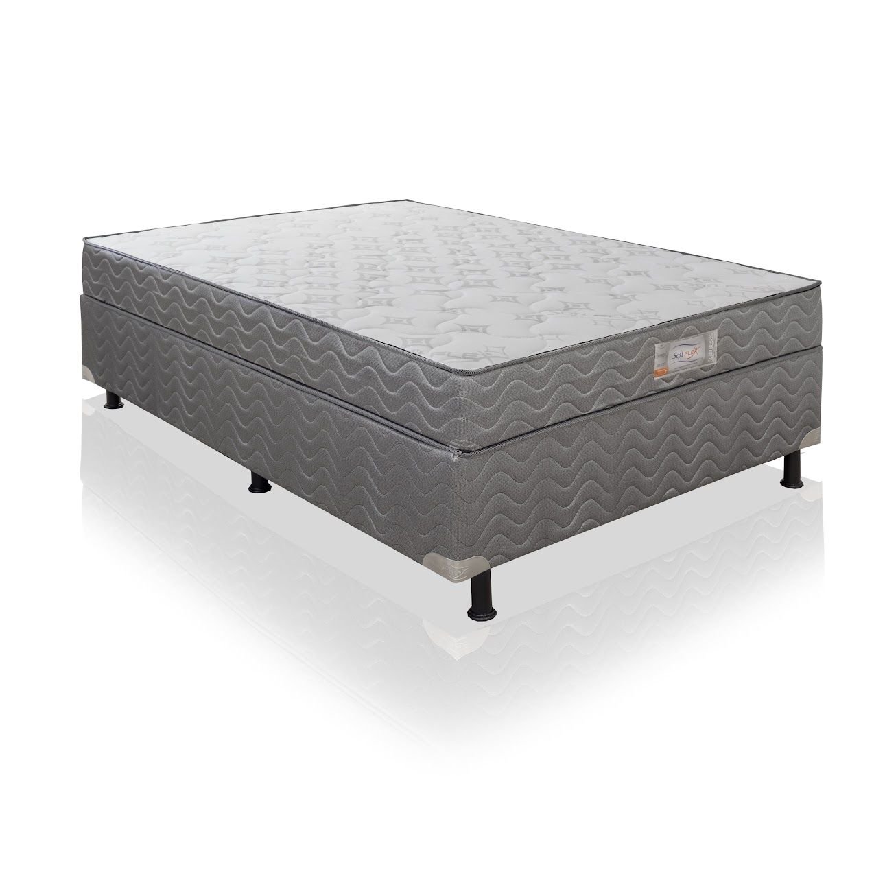 Cama Box Casal Acoplado Mola Ensacada Individual Gladiador Softflex