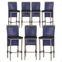 Ver imagem 1 de 7 Banqueta em Alumínio Roma Fendi Corda Náutica Tecido 12