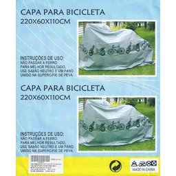 Capa de Chuva para Bicicleta e Scooter 100% Impermeável - Cinza - Tamanho - 2