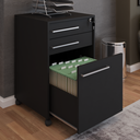 Ver imagem 2 de Gaveteiro Arquivo com Rodízios Sacramento 3 Gavetas com Chave Preto - Pnr Móveis