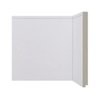 Rodapé de Poliestireno 25cm Santa Luzia Inova 520 Branco 250mm x 16mm x 2400mm - 1
