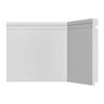Rodapé de Poliestireno 20cm Santa Luzia Moderna 505 Branco 200mm x 16mm x 2400mm - 1