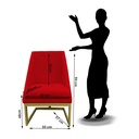 Ver imagem 7 de Kit 02 Cadeiras para Sala de Jantar Ana Base de Ferro Suede Vermelho - D'classe Decor