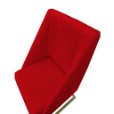 Ver imagem 4 de Kit 02 Cadeiras para Sala de Jantar Ana Base de Ferro Suede Vermelho - D'classe Decor
