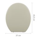 Ver imagem 6 de Assento Sanitário Plástico Astra Taj-as Slim Almofadado Bege
