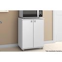 Ver imagem 1 de Multiuso Quarto Balcão ASM155 c/ 2 Portas Branco - Movelbento