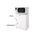 Ver imagem 5 de Multiuso Quarto Balcão ASM155 c/ 2 Portas Branco - Movelbento