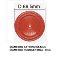 Ver imagem 4 de Diafragma Membrana em Silicone Aquecedor Cumulus 16lt Antigo D66,5 Mm - Vds665sr