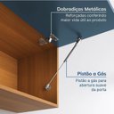 Ver imagem 6 de Cozinha Compacta Planejada 3 Peças 2 Aéreos 1 Balcão Soho CabeCasa MadeiraOriginals Azul/Freijó