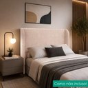 Ver imagem 5 de Cabeceira Casal 140 cm com Frame Imperial Linho Rose Impo