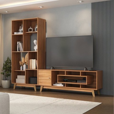 Estante Home para TV até 65 Polegadas com 1 Porta Prime Yescasa