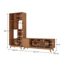 Ver imagem 3 de Estante Home para Tv até 65 Polegadas com 1 Porta Prime Yescasa