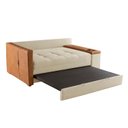 Ver imagem 7 de Sofá Cama Casal 2 Lugares Linho Bege Anis 159cm