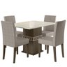 Conjunto Para Sala de Jantar J00356 Amendoa OffW Capuccino PLN - 1