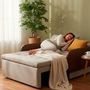 Ver imagem 2 de Sofá Cama 2 Lugares Casal 1,30 Mts Pompeia Sissy Matrix