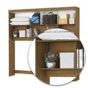 Ver imagem 5 de Guarda Roupa Modulado Paris 4 Portas 2 Gavetas Cinamomo-Off White MDP Carioca Móveis