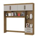 Ver imagem 1 de Guarda Roupa Modulado Paris 4 Portas 2 Gavetas Cinamomo-Off White MDP Carioca Móveis