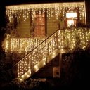 Ver imagem 1 de Cascata 200 Leds 5m 8 Funções Branco Quente Fio Branco 220v