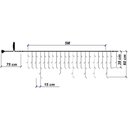 Ver imagem 4 de Cascata 200 Leds 5m 8 Funções Branco Quente Fio Branco 220v