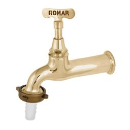 Torneira Romar Tanque/Jardim Chaveta Longa 1130011 Amarelo - 1