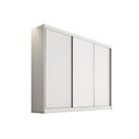 Ver imagem 1 de Guarda Roupa Casal 3 Portas de Correr e 6 Gavetas Arezzo Plus Branco - Novo Horizonte