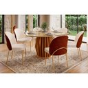 Ver imagem 1 de Mesa Sala Jantar Tokyo + 6 Cadeiras Lizy Freijo DJ Móveis