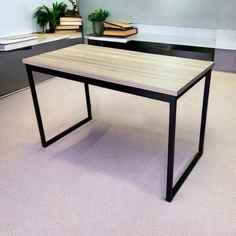 Mesa Escrivaninha Office Tampo Grosso 25mm Industrial 1,20m Amantea/preto