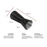 Dosador Copo Duplo Preto Aço Inox Drink Bartender 25 e 50ml - 2