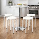 Ver imagem 1 de Banqueta Cozinha Baixa Empilhável Industrial Kit 4 Jully D03 - D’Rossi