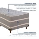 Ver imagem 7 de Cama Box Capri 88x188x65 Pés em Madeira Colchoart Cinza