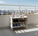 Ver imagem 5 de Sapateira Banco de Chão para Entrada de Casa Apenas Encaixe com Escrita no Tampo Desmontável 4A6 Par