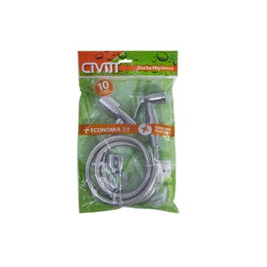 Ducha Higiênica Cromada C40 Acionamento 1/4 De Volta Civitt