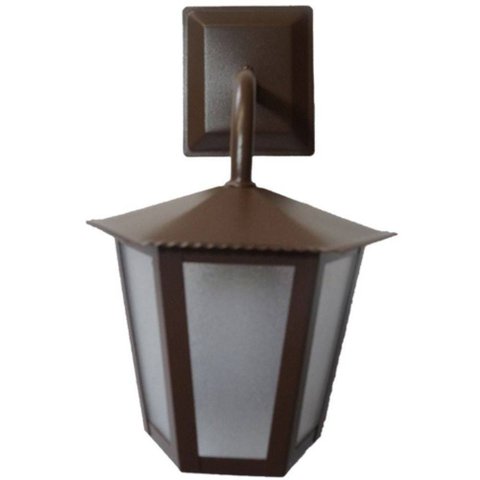 Arandela Colonial Marrom 20W Sextavada L-1-B Ideal