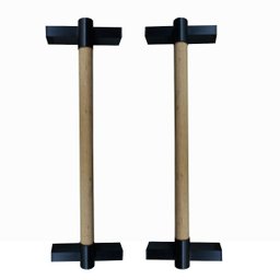 Barra Paralela Baixa Com Pegada Em Madeira - 2 Barra Paralela Baixa Com Pegada Em Madeira - 2